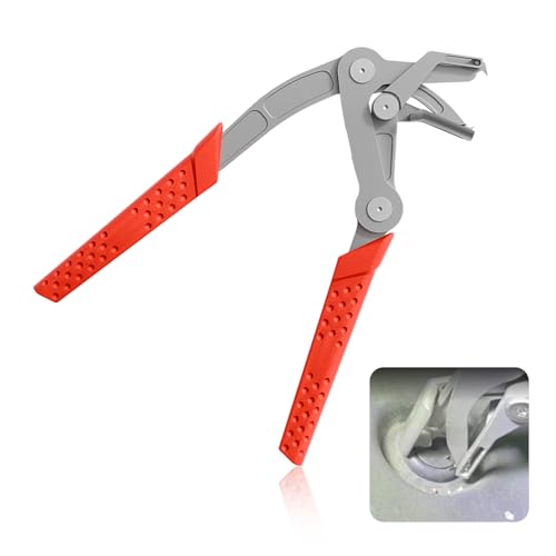 2026 New Car Clip Pliers/Disassembly Tools,Stainless Steel Car Clip Remover Tool with Anti-Slip Grip,Spring-Loaded Auto Clips Removal Pliers for Cars Door Panel Dashboard Interior Trim (Red, 1PC) - color: Red, size: 1PC