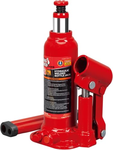 BIG RED T90203B Torin Hydraulic Welded Bottle Jack,(4,000 lb) Capacity, Red, 2 Ton (Pack of 6) - color: Red, size: 2 Ton (Pack of 6)