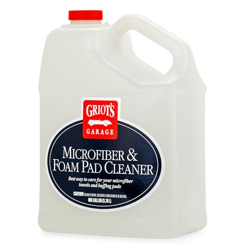 Griot's Garage Microfiber and Foam Pad Cleaner, Removes Polish, Wax, and Sealant Residue, Restores Your Car Cleaning Cloths' Effectiveness, 11067, One Gallon - size: 128 Fl Oz (Pack of 1)