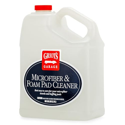 Griot's Garage Microfiber and Foam Pad Cleaner, Removes Polish, Wax, and Sealant Residue, Restores Your Car Cleaning Cloths' Effectiveness, 11067, One Gallon - size: 128 Fl Oz (Pack of 1)