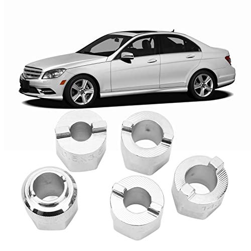 MAVIS LAVEN Strut Nut Socket Tool 5Pcs Front Suspension Shock Absorber Strut Nut Removal Kit with Carbon Steel Construction CClass W203 W209 CLK