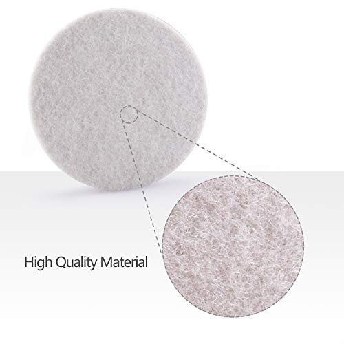 5Inch Glass polishing Pads, 10Pcs Wool Felt Disc Glass Polishing Kit Buffing Pads Sanding Discs with Backing Pad and M14 Drill Adapter for Rotary Tools Polish Glass and Metal