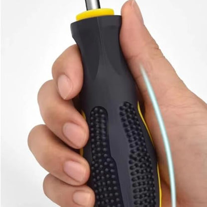 2Pcs Phillips Screwdrivers, Magnetic 8 Inch Shaft Non-Slip Grip Screwdriver PH2 Cross Head 6mm Tip Screwdriver - color: 8 Inch Phillips