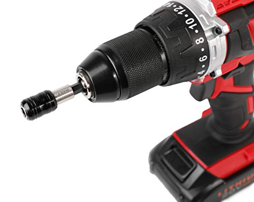 ARES 36000 - One Touch Bit Holder - One Touch Mechanism Makes Bit Change a Breeze - Works With All 1/4-Inch Drive Bits - size: One Touch Bit Holder