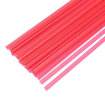 MECCANIXITY 30pcs 8 Inch Plastic Welding Rods PP Welding Strips Welder Rods for Car Bumper, Kayak Repair, Plastic Welder, Red - color: Red, size: 8 Inch