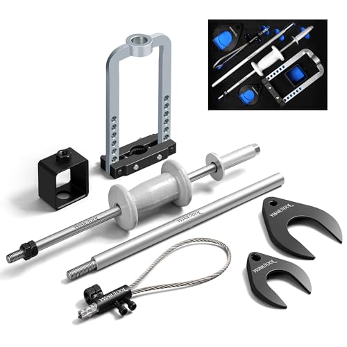 Inner 63mm 48mm Master CV Joint Puller Slide Hammer Front Wheel Drive Axle Tools,4LBS slide hammer 460mm， U-Shaft section disassembly tool set, YSS090
