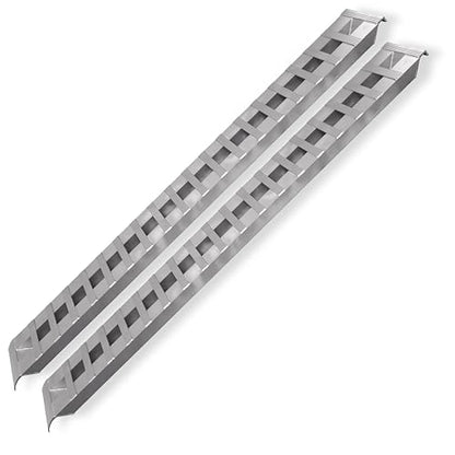 GEN-Y Hitch Heavy Duty Aluminum Loading Ramps - Set of 2, 8 Feet Long x 15 Inches Wide, 10000 lbs Capacity, Hybrid Hook and Plate Ends, Serrated Cross Rungs for Maximum Traction - size: 8'