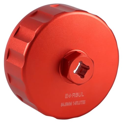 EVRBUL Oil Filter Wrench CNC Machining 84.8 mm 14 Flutes Oil Filter Cap Wrench Removal Tool Compatible with Mercedes Dodge Jeep 3.0L Diesel Engines