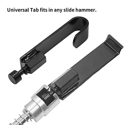 MDEOOSKY Car Dent Repair Tool Puller Hook Horn Couplers for Door and Fender Repair Car Edge with Slide Hammers Hand Tools