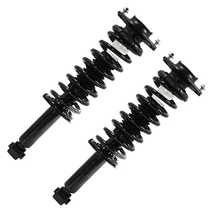 Detroit Axle - 4pc Struts for 2009 2010 2011 2012 2013 Subaru Forester | Front Rear Struts w/Coil Spring Replacement Suspension Shock Absorbers - size: 4Q47130/ 4 Struts