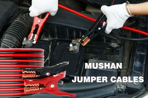 6 Gauge-16 Feet Battery Jumper Cables with Heavy-Duty Alligator Clamps - Reliable and Durable Car Battery Booster Cables for Quick and Safe Jump Starts,Ideal for Trucks,SUVs, and Cars - size: 6-Gauge (16 Feet)