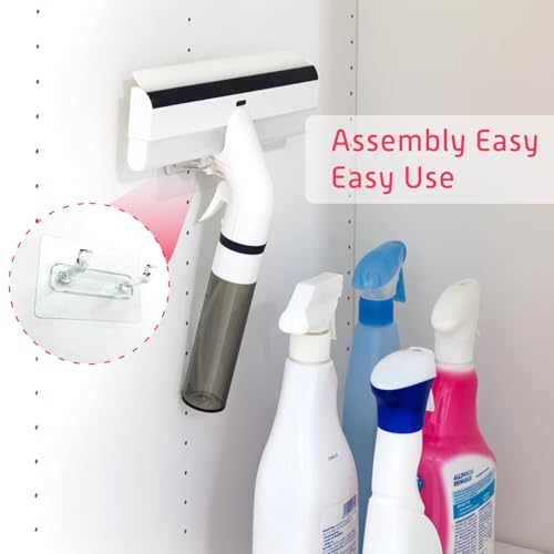 3 in 1 Professional Window Cleaner, Glass Cleaning Wiper with Spray & Waste Water Collection Tank, Water Spray, Window Washer Squeegee for Home, Outdoor Windows & Car Glass, White