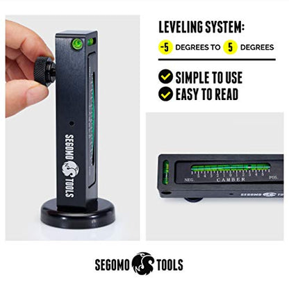 Adjustable Universal Magnetic Camber Gauge | Magnetic Camber Alignment Gauge | Alignment Car Tool | Camber Gauge Magnetic | Castor Wheel Gauge | Camber Tool | Caster Alignment - WCC01