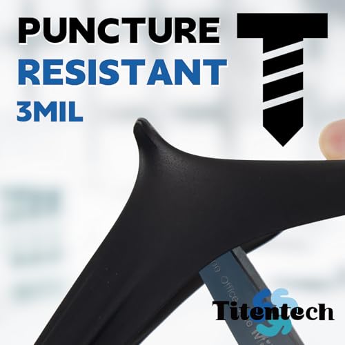 Disposable Nitrile Exam Gloves Black Cooking Gloves Disposable Food Safe 3mil 100PCS/BOX - color: Black 100 XL