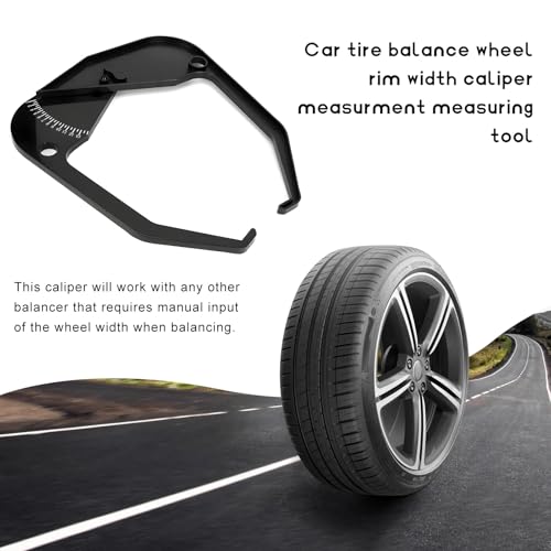 Car Tire Caliper, Tire Balancer Caliper Rim Width Measuring Tool, Portable Wheel Balancer Tire Scale Measurement Caliper, Accurate Wheel Tire Balancer Rim Tire Scale Tool