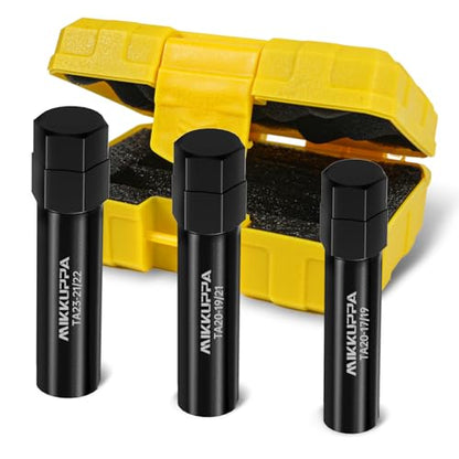 MIKKUPPA 10 Spline Lug Nut Key Set, 3 Pack 10 Point Lug Nut Removal Socket | Black Alloy Steel, For Wheel Nuts and Lug Bolts, TA20-17/19, TA20-19/21, TA23-21/22, Passenger Car/SUV/Truck Hex Drive - size: TA20-17/19 & TA20-19/21 & TA23-21/22, style: 3 Pack