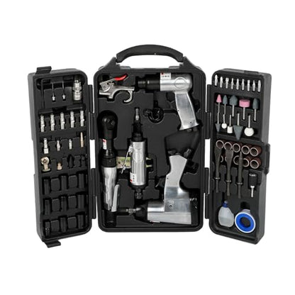 71-Piece Air Tool Kit, 1/2" Impact Wrench, 150mm Hammer, 1/4" Die Grinder, Ratchet Wrench, Air Compressor Tools with Full Accessories for Mechanics