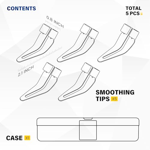 Allturn 5 Pcs Plastic Smoothing And Welding Tips | With Car Bumpers, Kayaks, Canoes, Priority Support Available - style: 5pcs Smooting Tip