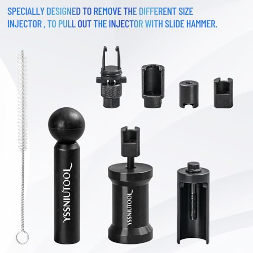 Fuel Injector Removal Puller Kit Injector Seal Install Tool Compatible with VW TDi 4 Cyl 8V 16V Diesel, Replacement for VW Audi1.2 1.4 1.6 1.8 2.0 2.7 3.0 3.2 3.6 V6 4.2 V8 FSI TSI TFSI Petrol