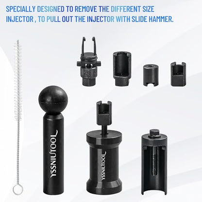 Fuel Injector Removal Puller Kit Injector Seal Install Tool Compatible with VW TDi 4 Cyl 8V 16V Diesel, Replacement for VW Audi1.2 1.4 1.6 1.8 2.0 2.7 3.0 3.2 3.6 V6 4.2 V8 FSI TSI TFSI Petrol