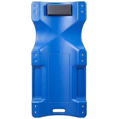 Big RED ATRP6240UR Blow Molded Plastic Rolling Garage/Shop Creeper: 40" Mechanic Cart with Padded Headrest and 6 Casters,250 LBS, Blue