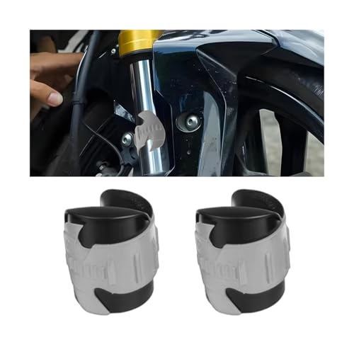 HZEL Motorcycle Fork Seal Cleaner Tool, 2PCS 45mm-55mm Motorbike Front Fork Seal Saver Cleaner Removal Tools, Shock Absorber Motocross Cleaning Tool, Universal for Motocross Dirt Bike Scooters (Gray) - color: Gray