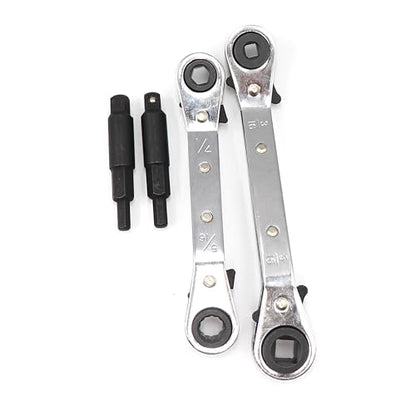 cSeao SAE Box End Reversible Ratcheting Wrenches Set, 3/16 1/4 5/16 Ratchet Box Wrench Set, Repair Wrench Set,Socket Spanner Tool - size: SAE