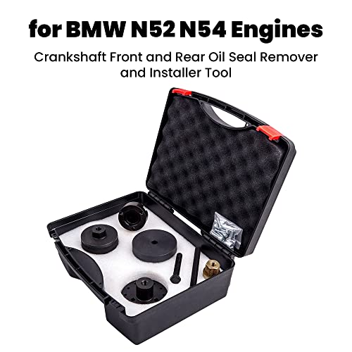 maXpeedingrods Front Crankshaft Seal Removal Kit | Crankshaft Oil Seal Remover and Installer Kit for N40 N42 N45 N46 N52 N53 N54 Engines