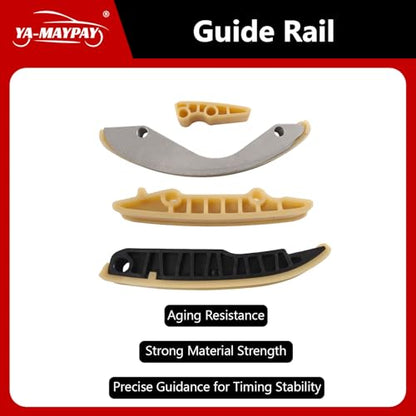 8PCS Engine Timing Chain Kit W/Tensioner & Guide Compatible with Volkswagen 2007-2019 Beetle,2012-2022 Passat,2007-2018 Jetta,2009-2014 Golf 2.5L OE#07K109158B 07K109231A 07K109469G