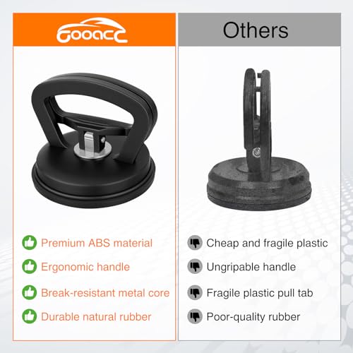 GOOACC Car Dent Puller 3 Pack Black Green Powerful Suction Cup Puller with Handle Lifter Large & Small Pullers Paintless Dent Repair Tool Kit for Car Body Fridge Glass Tiles Screen Object Moving - color: Black+Green