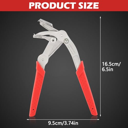 Automotive Trim Clip Removal Pliers, Spring-Loaded Car Fastener Remover, Panel Clip Removal Tool for Door Panels, Trim, Rivets & Interior Repair, Includes Gloves