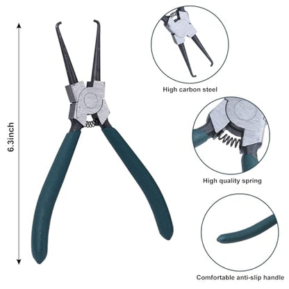 Aleric Electrical Disconnect Pliers - 2Pcs Fuel Line Disconnect Tool, Fuel Filter Caliper, Fuel Line Petrol Clip Pipe Pliers, Automotive Electrical Connector Disconnect Fuel Feed Pipe Repair Tool