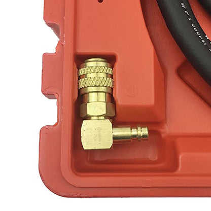 Engine Compression Tester Kit Petrol Fuel Cylinder Pressure Gauge Automotive Gauge Tool Set Testing Range 0-140 Oil Pressure Tester Kit & Tool for Engine Diagnostic
