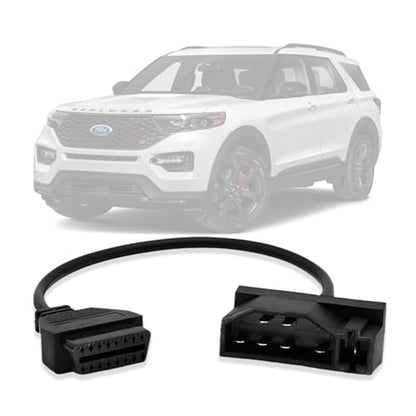 OBD1 to OBD2 Adapter for Ford 7 Pin to 16 Pin OBD2 Diagnostic Cable | Compatible with Ford Old Vehicles with 7pin Diagnostic Connector,OBDii Cable Work with ELM 327 Scanner Tools/Code Reader - style: Fit for ford-7pin