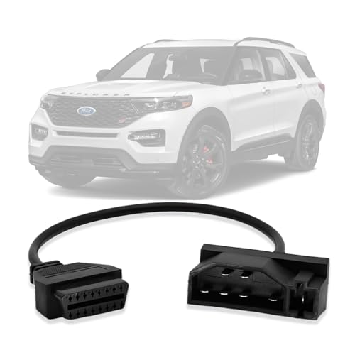 OBD1 to OBD2 Adapter for Ford 7 Pin to 16 Pin OBD2 Diagnostic Cable | Compatible with Ford Old Vehicles with 7pin Diagnostic Connector,OBDii Cable Work with ELM 327 Scanner Tools/Code Reader - style: Fit for ford-7pin
