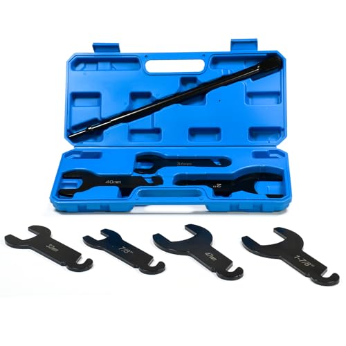 SMOTIVEPRO Pneumatic Fan Clutch Wrench Set, 8Pcs, 7/8"-2" - size: 8Pcs Fan Clutch Wrench Set w/ Pneumatic Bar