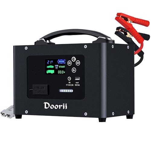 10000A Jump Starter, 24V 155WH Car Jump Starter Battery Pack for All Gas & All Diesel Engine, Portable Truck Jump Starter, Power Station for Camping Essentials (V10-1) - color: Black