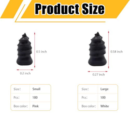 200PCS Tire Repair Rubber Nail Kit, Tire Repair Rubber Nail Kit, Vacuum Tire Repair Kits Spiral Rubber Screws, Fast Self-Service Tool for Car, Truck, Motorcycle, Tractor Tire Puncture Repair - size: 200Pcs