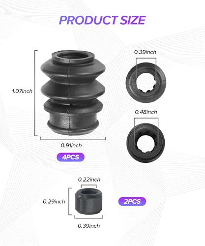 4PCS Caliper Rebuild Kit,Car Accessories Brake Caliper Slide Pin Kit,Easy Installation Automotive Replacement Drive Shaft Assemblies Brake Bushings,Suitable for Most Compatible Vehicles