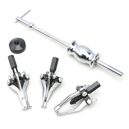 3 Jaw Gear Bearing Slide Puller Set Pulling Out Gears Bearings Tool Set Universal Internal External Gear Pulley Puller Metal Material Portable