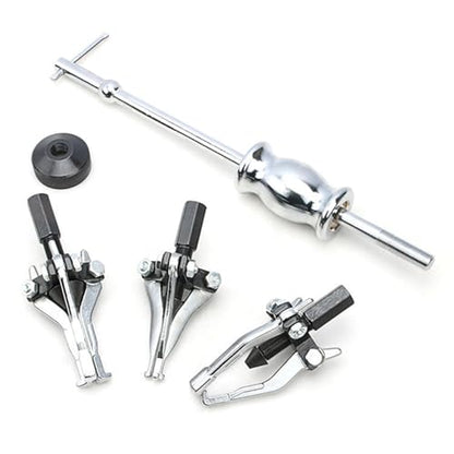 3 Jaw Gear Bearing Slide Puller Set Pulling Out Gears Bearings Tool Set Universal Internal External Gear Pulley Puller Metal Material Portable
