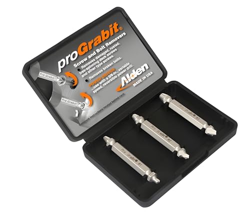 Alden 8430P Pro Grabit Broken Bolt and Damaged Screw Extractor 3 Piece Kit