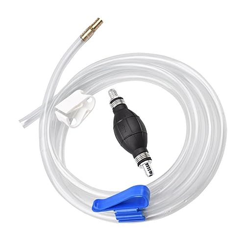 Cabilock 2sets Manual Hose for Fish Tank and Automotive Oil Transfer Flexible Water Siphon Pump Kit Multi-purpose Water Extraction Tool for Home and Car Use