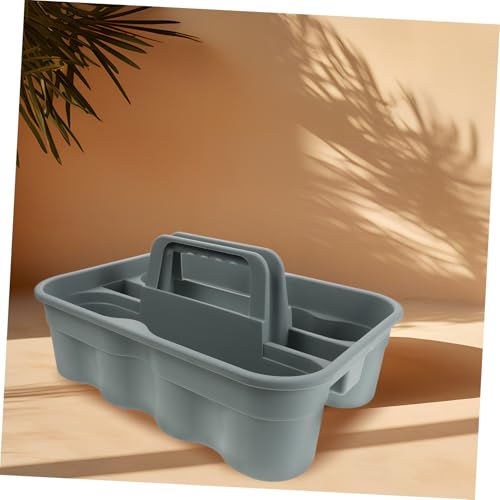 Handheld Plastic Basket with Handle Large Capacity Storage Organizer for Cleaning Tools Car Detailing and Bath Use Lightweight Plastic Design for Easy Portability