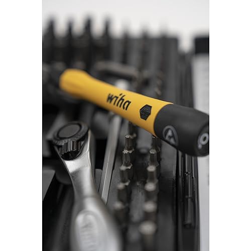 Wiha 75965 65 Piece System 4 ESD Safe Master Technician Ratchet and MicroBits Set