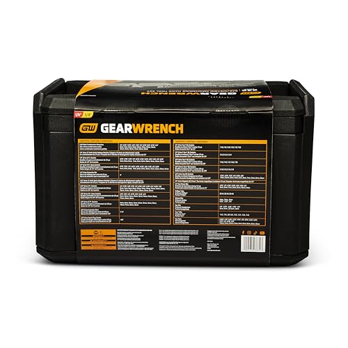 GEARWRENCH Mechanics Tool Set in 3 Drawer Storage Box, 232 Pc, 1/4 in and 3/8 in Drive, Metric/SAE | GW72LLCBMTS - style: 232 Piece