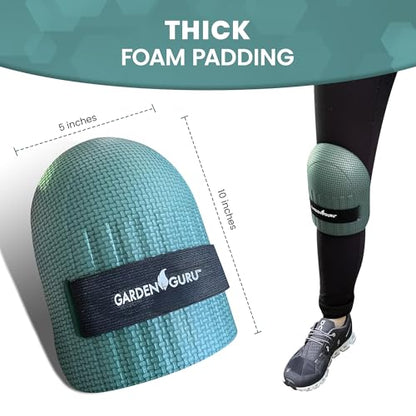 GARDEN GURU Home & Gardening Knee Pads – Waterproof EVA Foam Cushion, Soft Inner Liner, Comfortable Fit with Adjustable Straps (4 Pack) - size: 4 Pack, style: Comfort Foam
