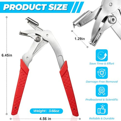 Car Clip Pliers, Automotive Clip Removal Tool, Damage-Free Panel Clip Removal Pliers for Automotive Plastic Fasteners Clips, Interior & Exterior Trim, Door Panels, Rivets and Buckles