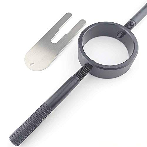 Universal Motorcycle Fork Spring Compressor Tool Kit – Works with Most Inverted (USD) Streetbike Forks, CNC Machined from Aircraft-Grade 6061 Aluminum