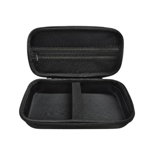 Tire Inflator Portable Air Compressor Case, 120 PSI Air Pump Storage Box for USB Cable Connector Accessories, Hard Carrying Case Compatible with Most Handheld Tire Inflators (Black)